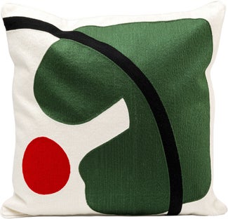 Kissen Art Line Grün 50x50cm – Grafik-1.