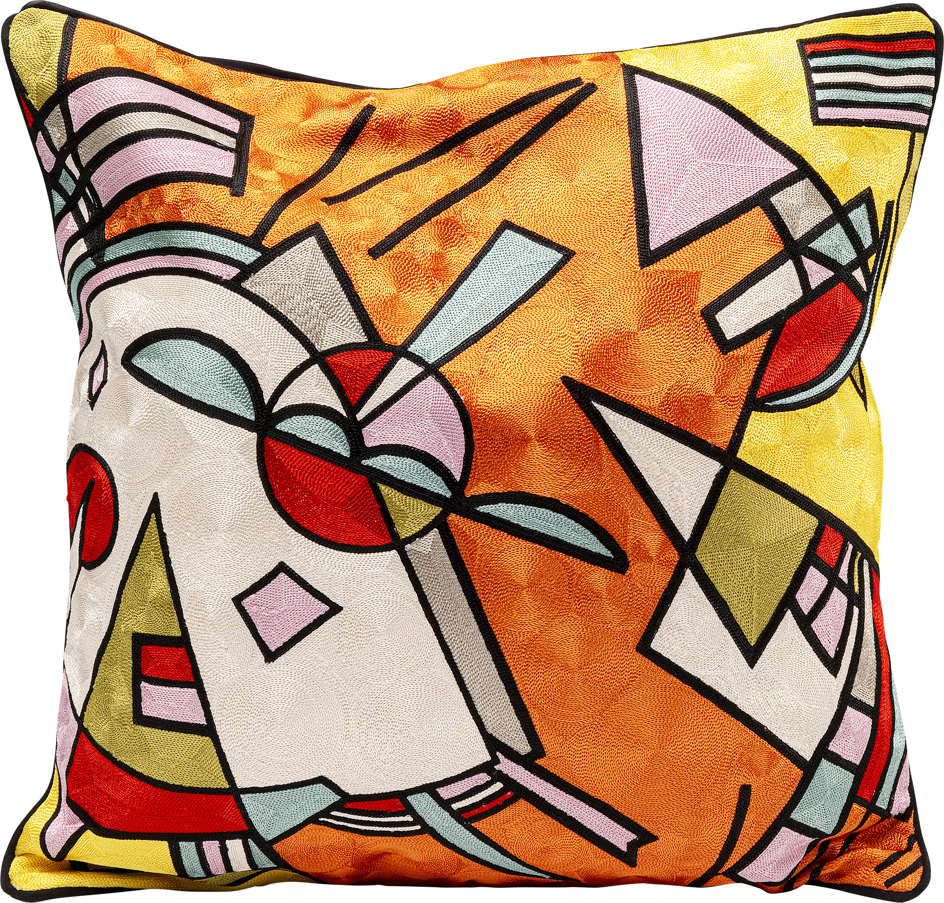 Kissen Art Line Orange 50x50cm