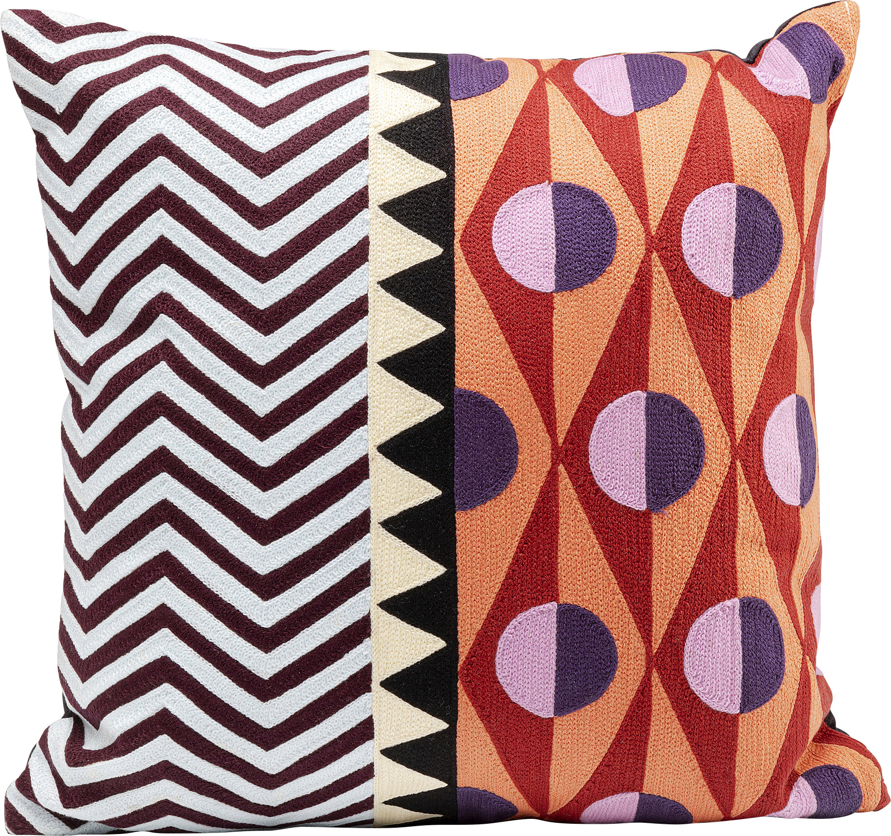 Kissen Colour Block Circles 45x45cm