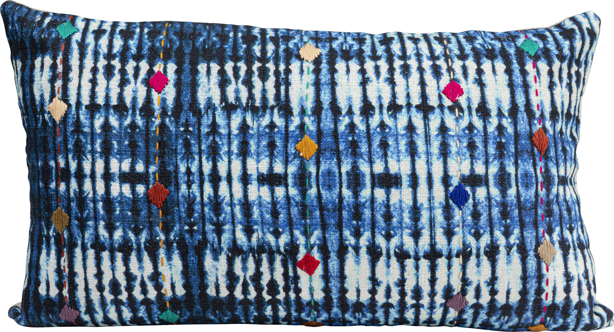 Kissen Desna Patchwork Blau 60x35cm – Grafik-1.