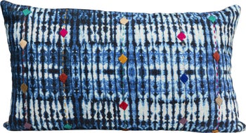 Kissen Desna Patchwork Blau 60x35cm – Grafik-1.