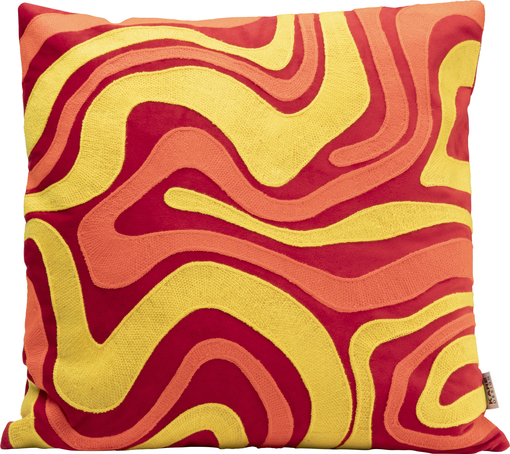 Kissen Electric Feeling Rot 45x45cm – Grafik-1.
