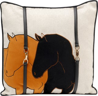 Kissen Horse Date Orange 45x45cm – Grafik-1.