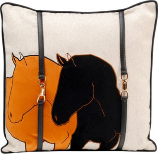 Kissen Horse Date Orange 45x45cm – Grafik-1.