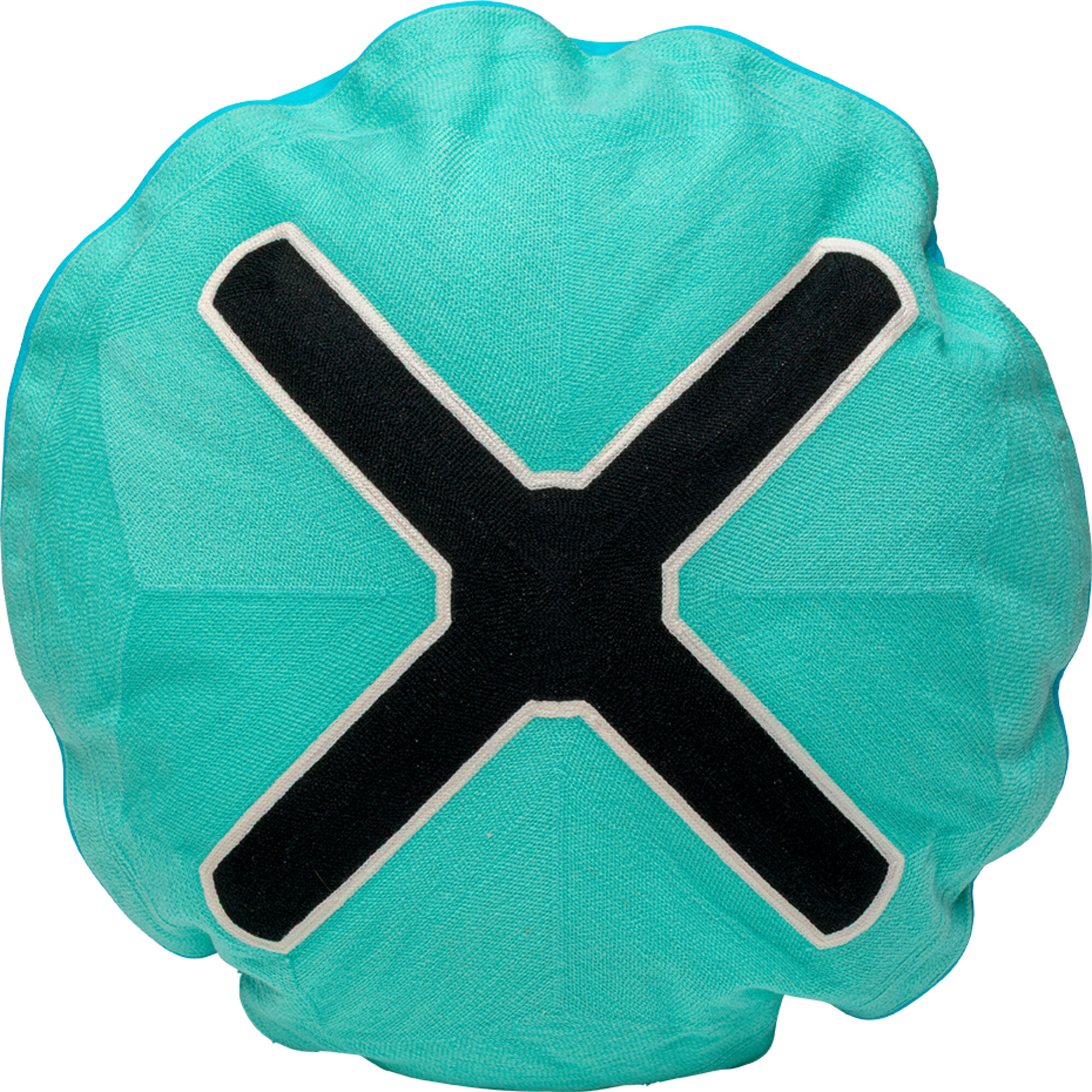 Kissen Icon Cross Türkis Ø50cm – Grafik-1.