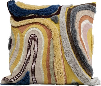 Kissen Lava Braun 45x45cm – Grafik-1.