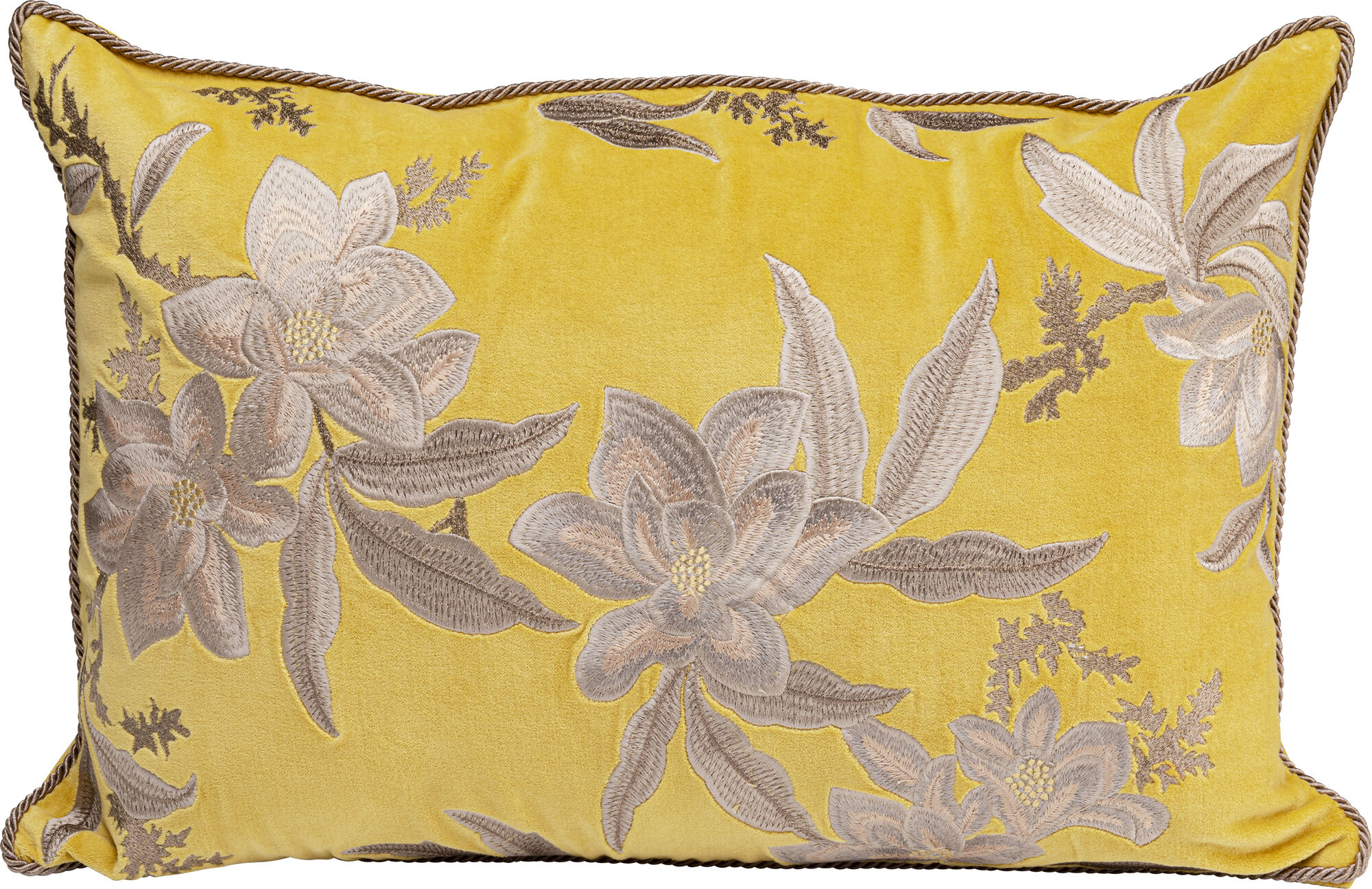 Kissen Lovely Flowers Gelb 60x40cm – Grafik-1.