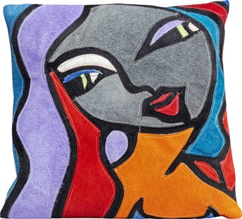 Kissen Monique Purple Hair 40x40cm – Grafik-1.