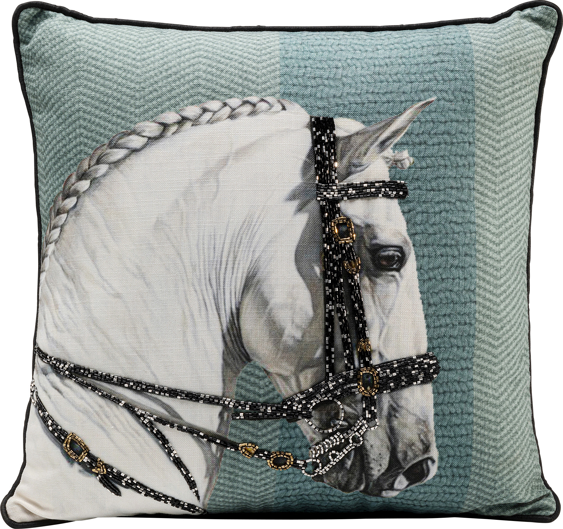 Kissen Show Horse Head 45x45cm