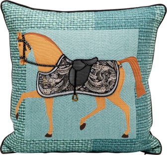 Kissen Show Horse Plaid 45x45cm – Grafik-1.