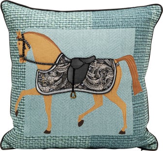 Kissen Show Horse Plaid 45x45cm – Grafik-1.