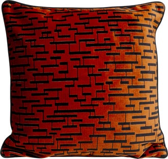 Kissen Suono Rotbraun 45x45cm – Grafik-1.