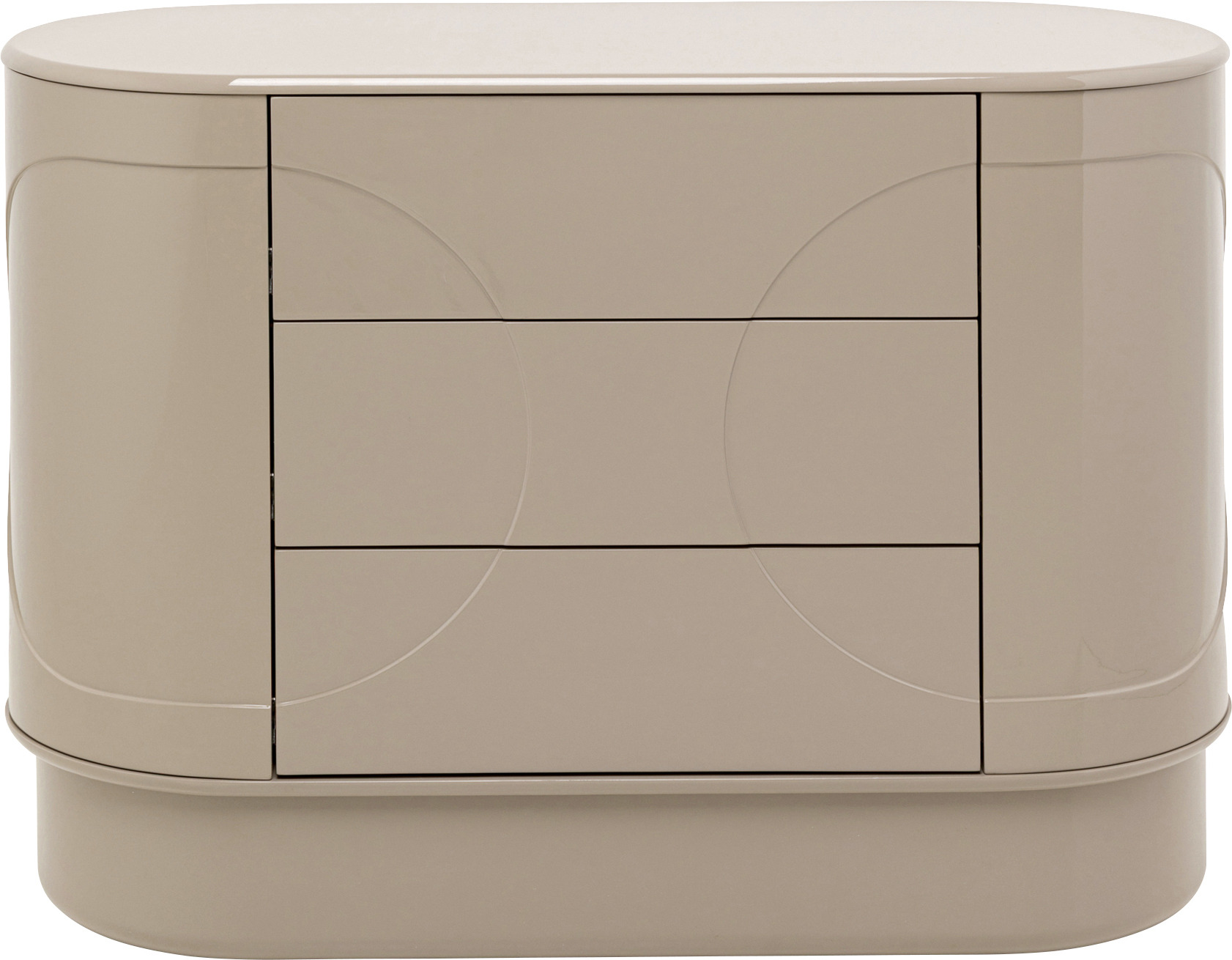 Kommode Groove Taupe 100x75cm