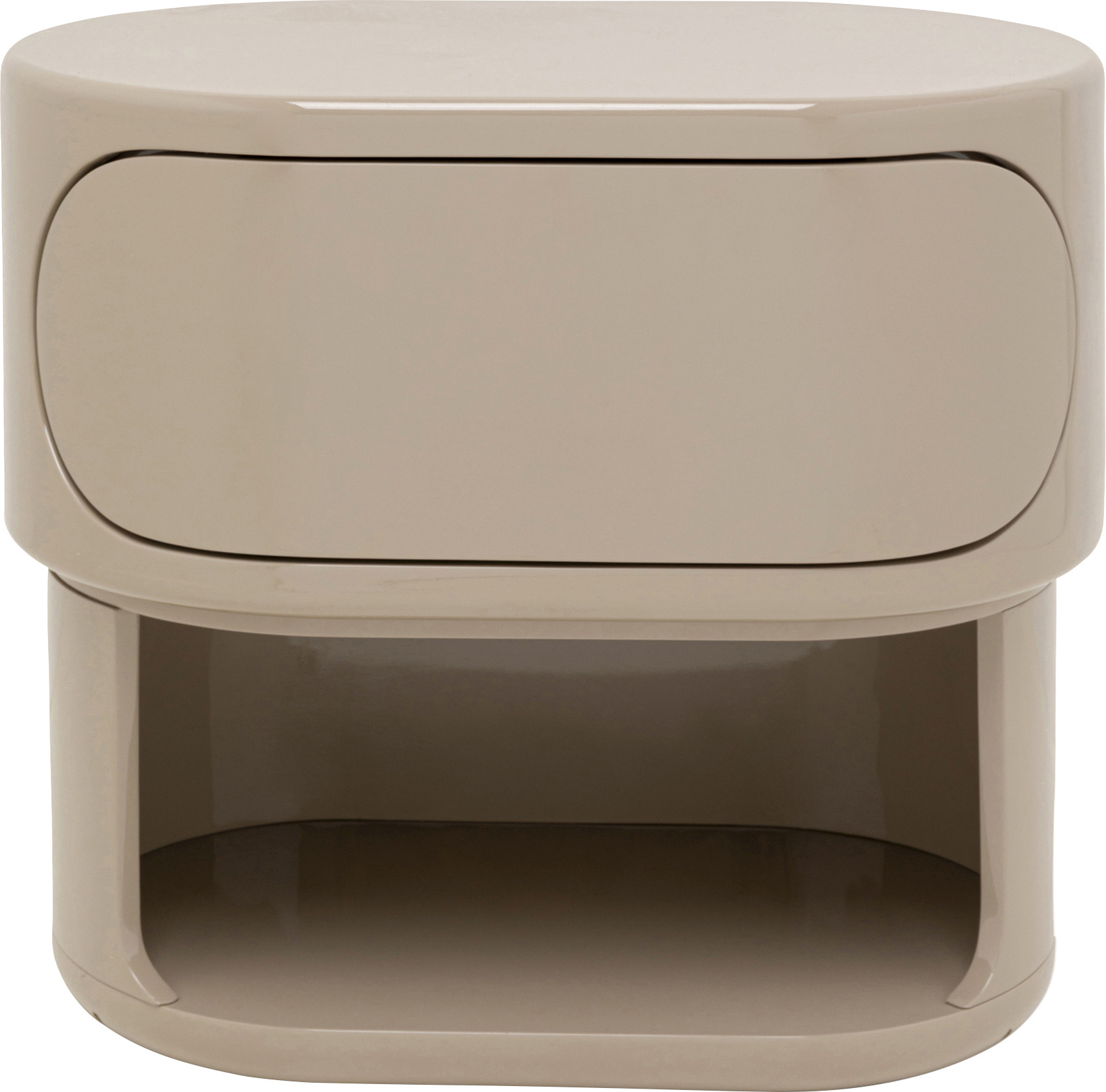 Kommode Klein Groove Taupe 60x55cm