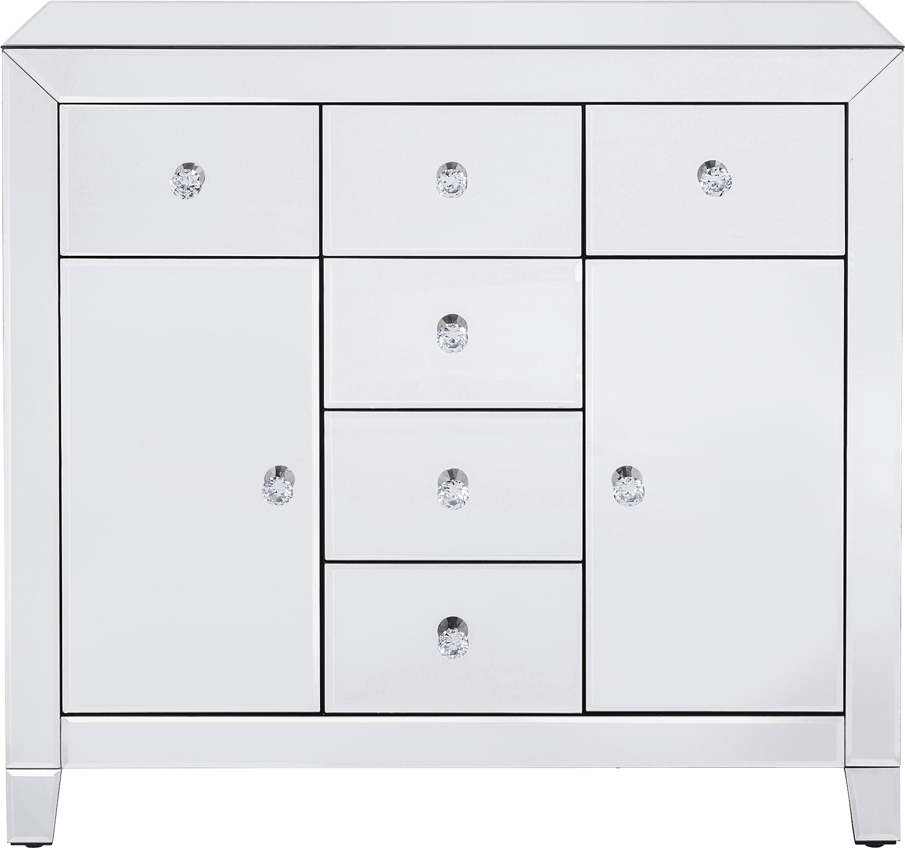 Kommode Luxury 2-türig 6 Schübe