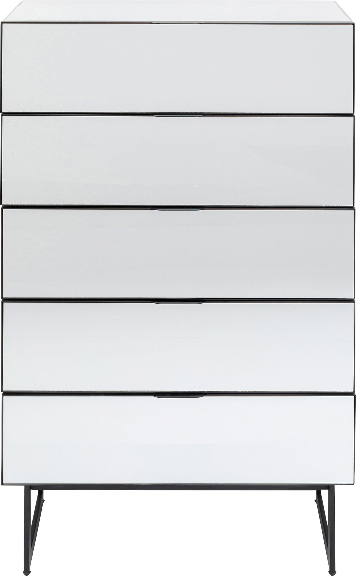 Kommode Soran 5 Schübe Schwarz 65x114cm – Grafik-1.