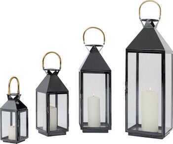 Laterne Giardino Schwarz (4/Set) – Grafik-1.