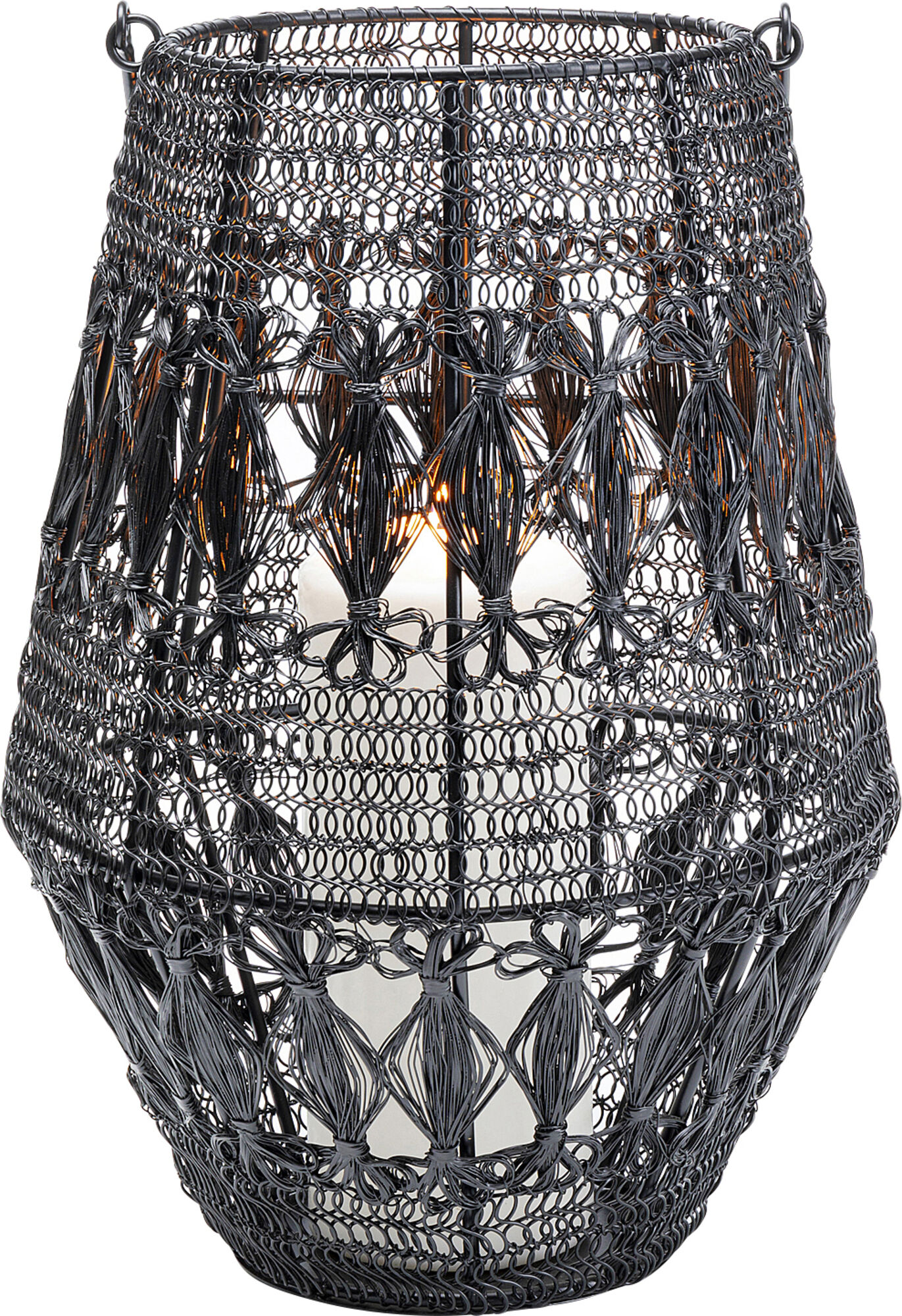 Laterne Hayat Schwarz 33cm – Grafik-1.