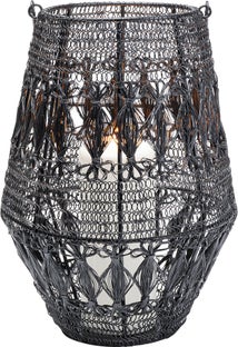 Laterne Hayat Schwarz 33cm – Grafik-1.