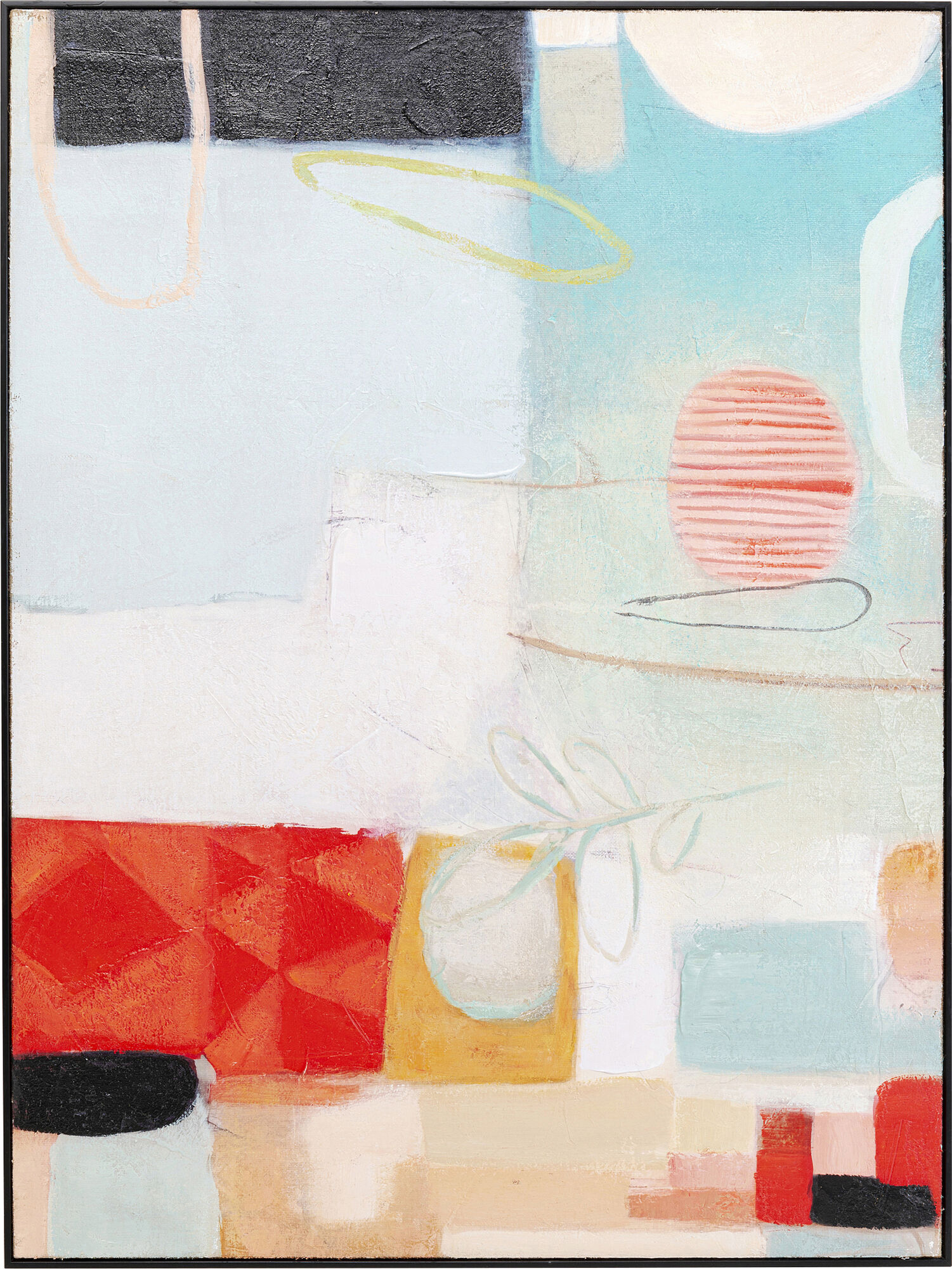 Leinwandbild Allegro Circles 120x90cm – Grafik-1.