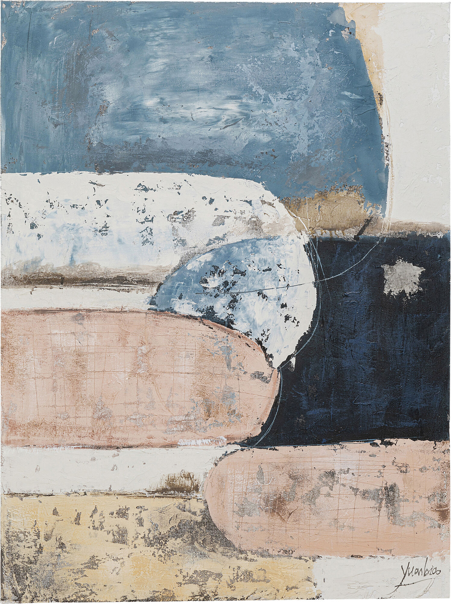 Leinwandbild Art Ovals 90x120cm – Grafik-1.