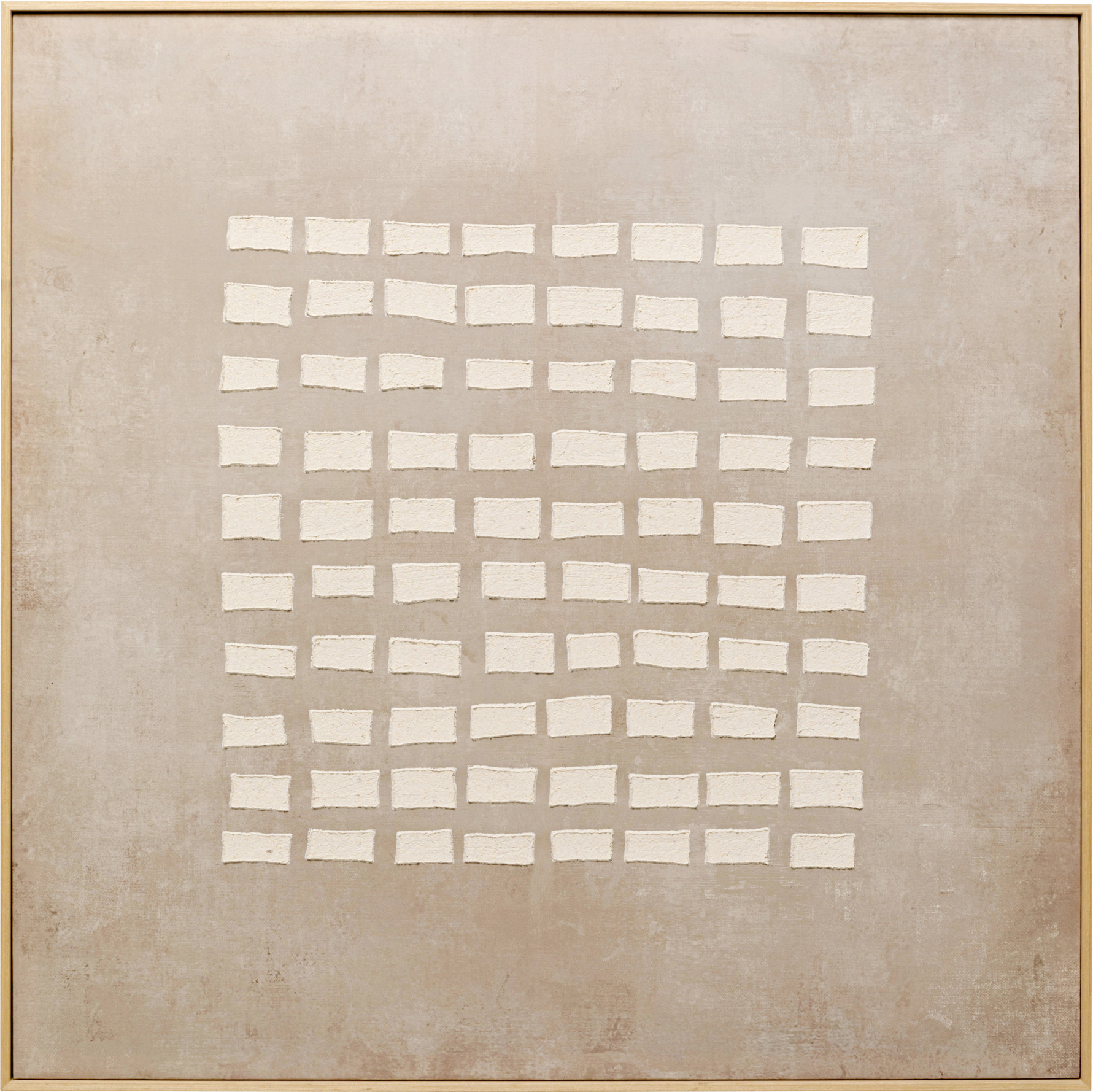 Leinwandbild Art Row Beige 100x100cm