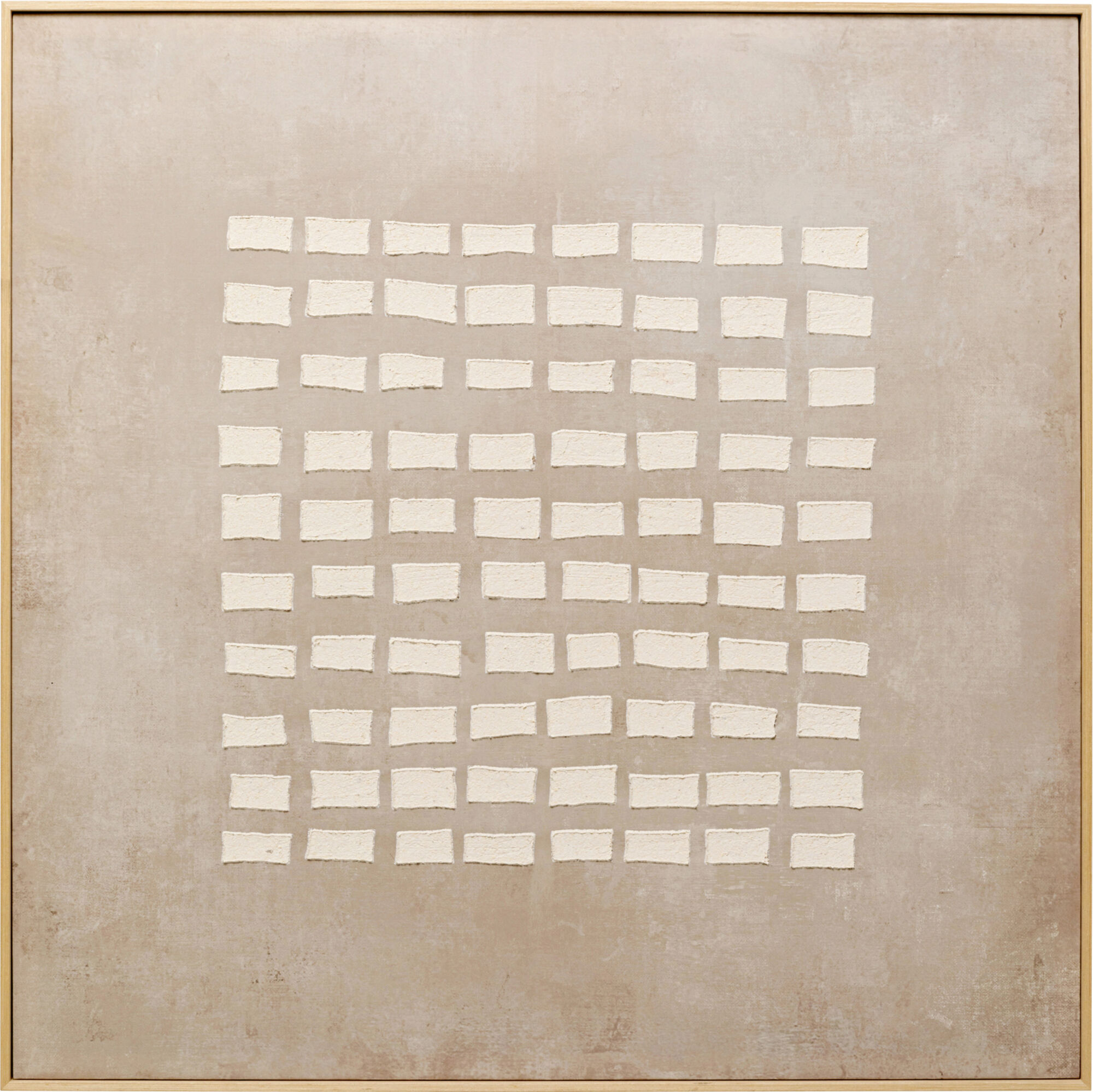Leinwandbild Art Row Beige 100x100cm – Grafik-1.