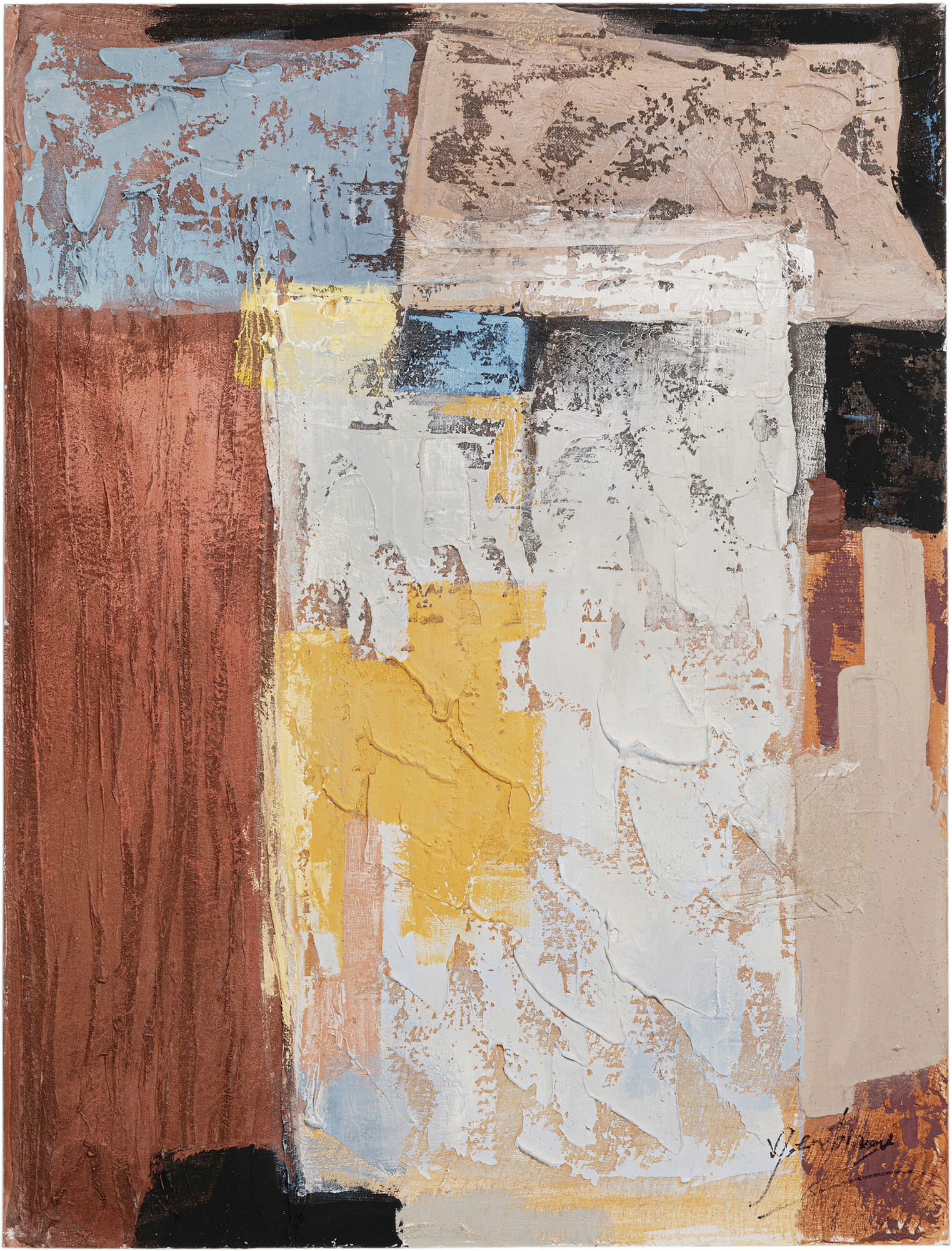 Leinwandbild Art Splash Orange 90x120cm – Grafik-1.