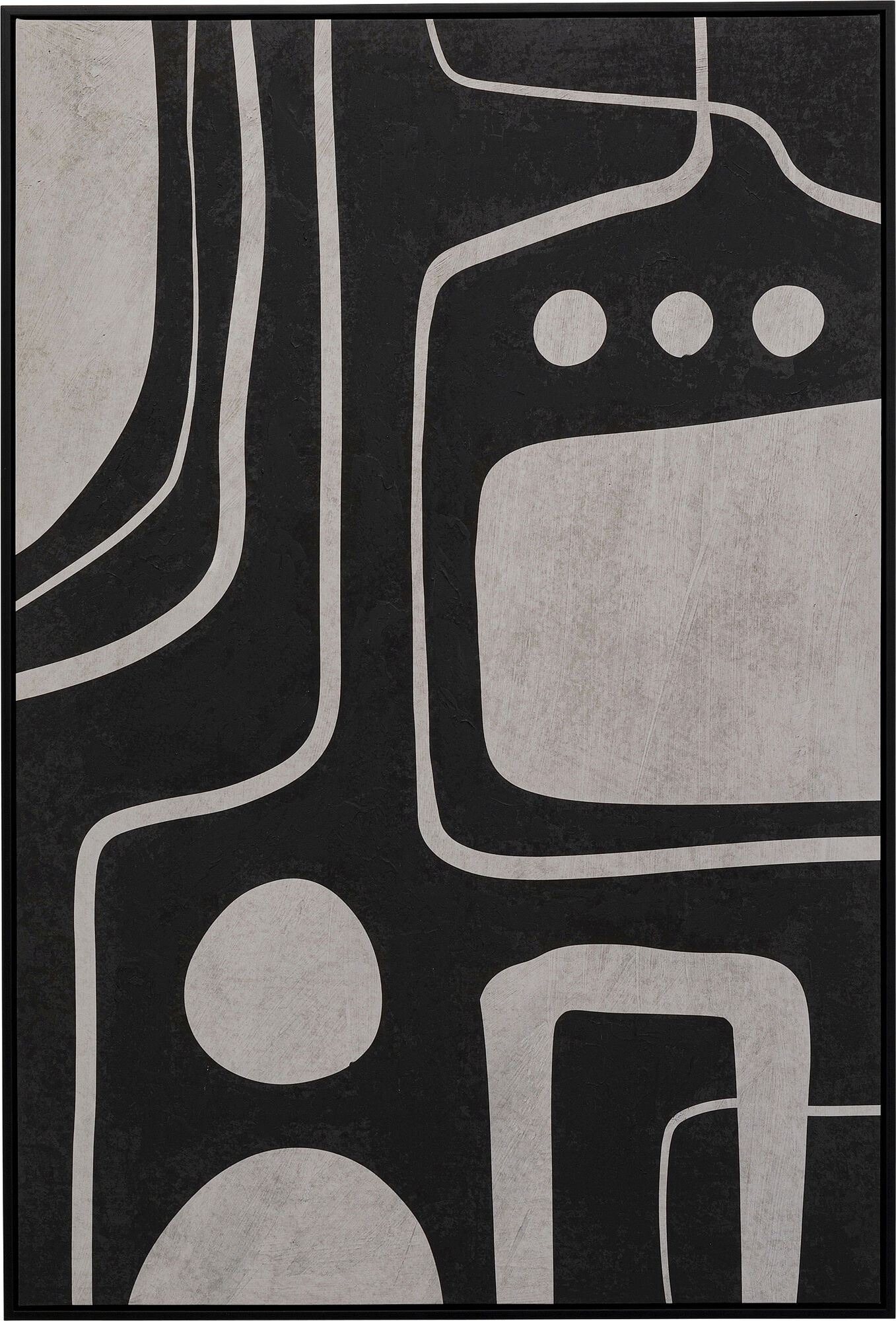 Leinwandbild Artistic Blacky 70x110cm – Grafik-1.