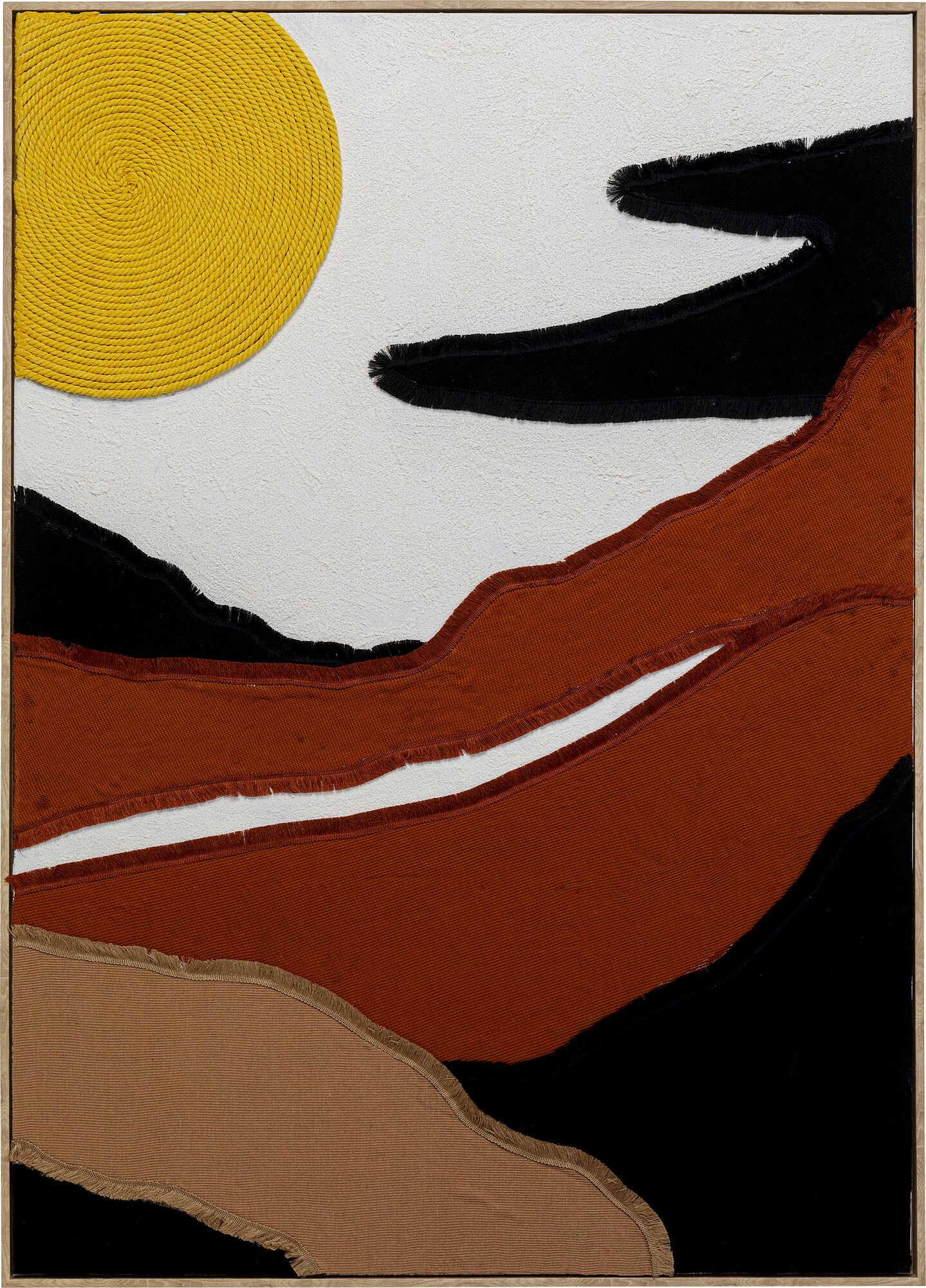 Leinwandbild Artistic Sunrise Knitted 70x110cm – Grafik-1.