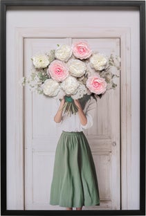 Leinwandbild Flower Bouquet 64x94cm - Einzelstück – Grafik-1.