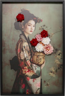 Leinwandbild Kimono Girl 84x124cm – Grafik-1.