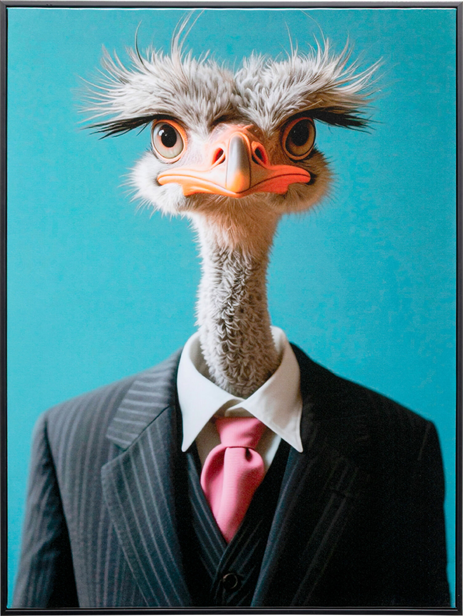 Leinwandbild Mister Ostrich 45x60cm – Grafik-1.