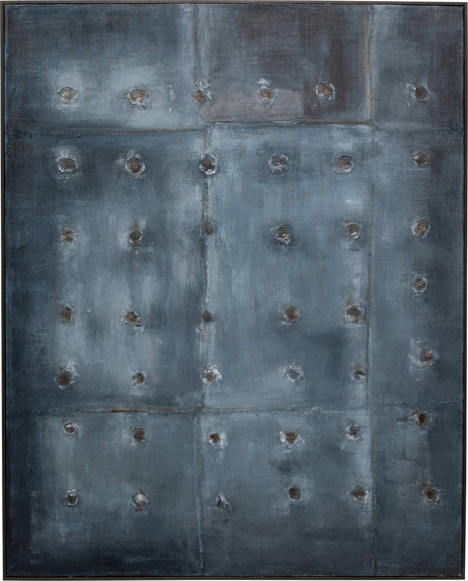 Leinwandbild Moody Blau 150x120cm