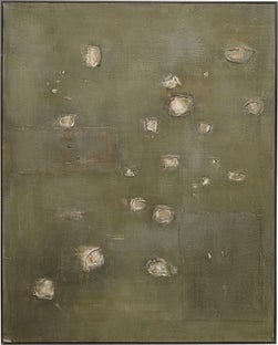 Leinwandbild Moody Grün 150x120cm – Grafik-1.