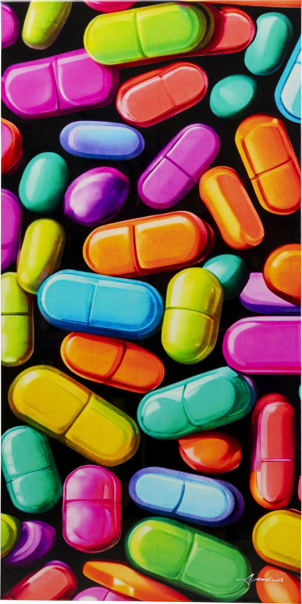 Leinwandbild Pastilla Colore 70x140cm – Grafik-1.