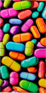 Leinwandbild Pastilla Colore 70x140cm – Grafik-1.