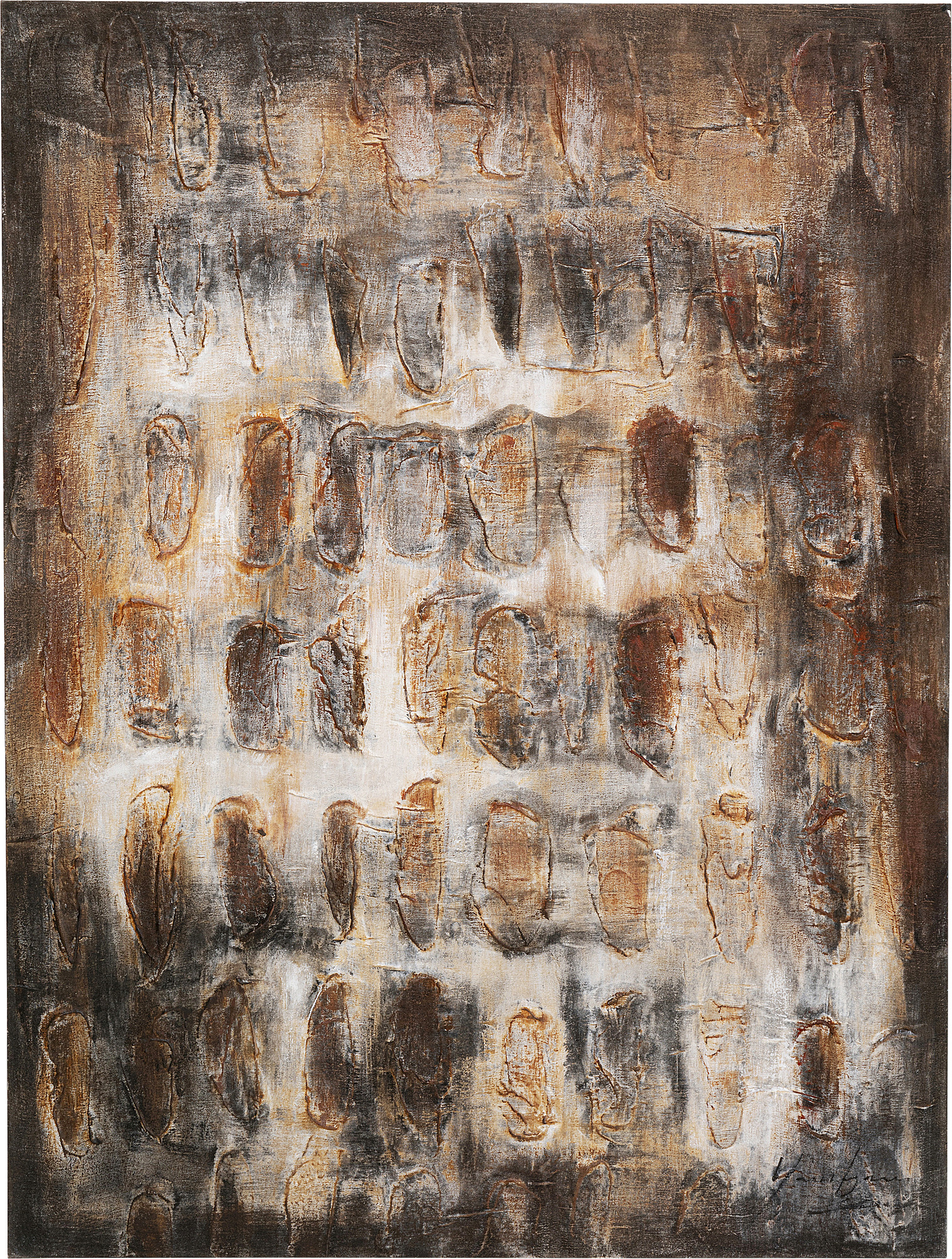 Leinwandbild Shadows Braun 90x120cm