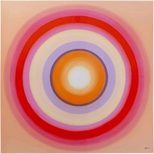 Leinwandbild Tendency Circle Pink 120x120cm – Grafik-1.