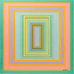 Leinwandbild Tendency Focus 140x140cm – Grafik-1.