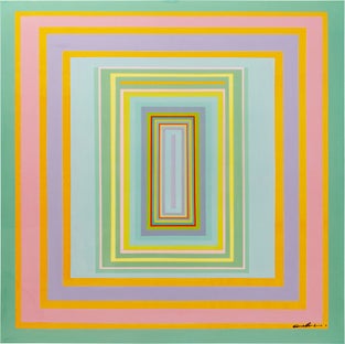 Leinwandbild Tendency Focus 140x140cm – Grafik-1.