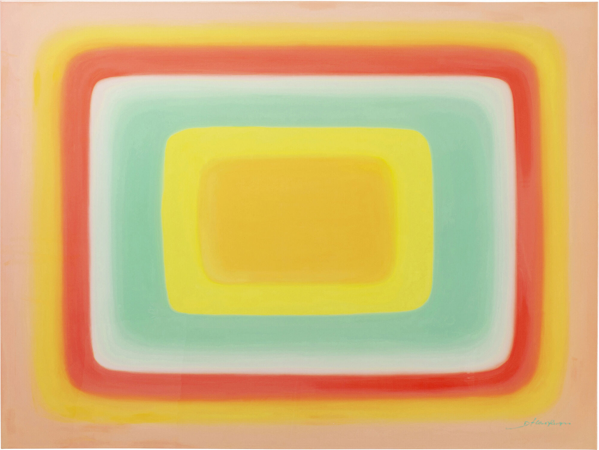 Leinwandbild Tendency Gelb 120x160cm – Grafik-1.