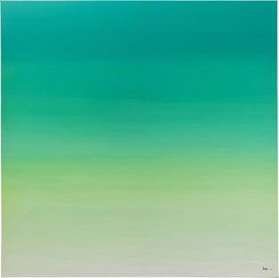 Leinwandbild Tendency Grün 120x120cm – Grafik-1.