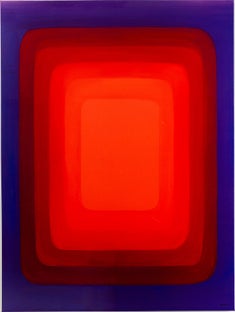 Leinwandbild Tendency Rot 120x160cm – Grafik-1.