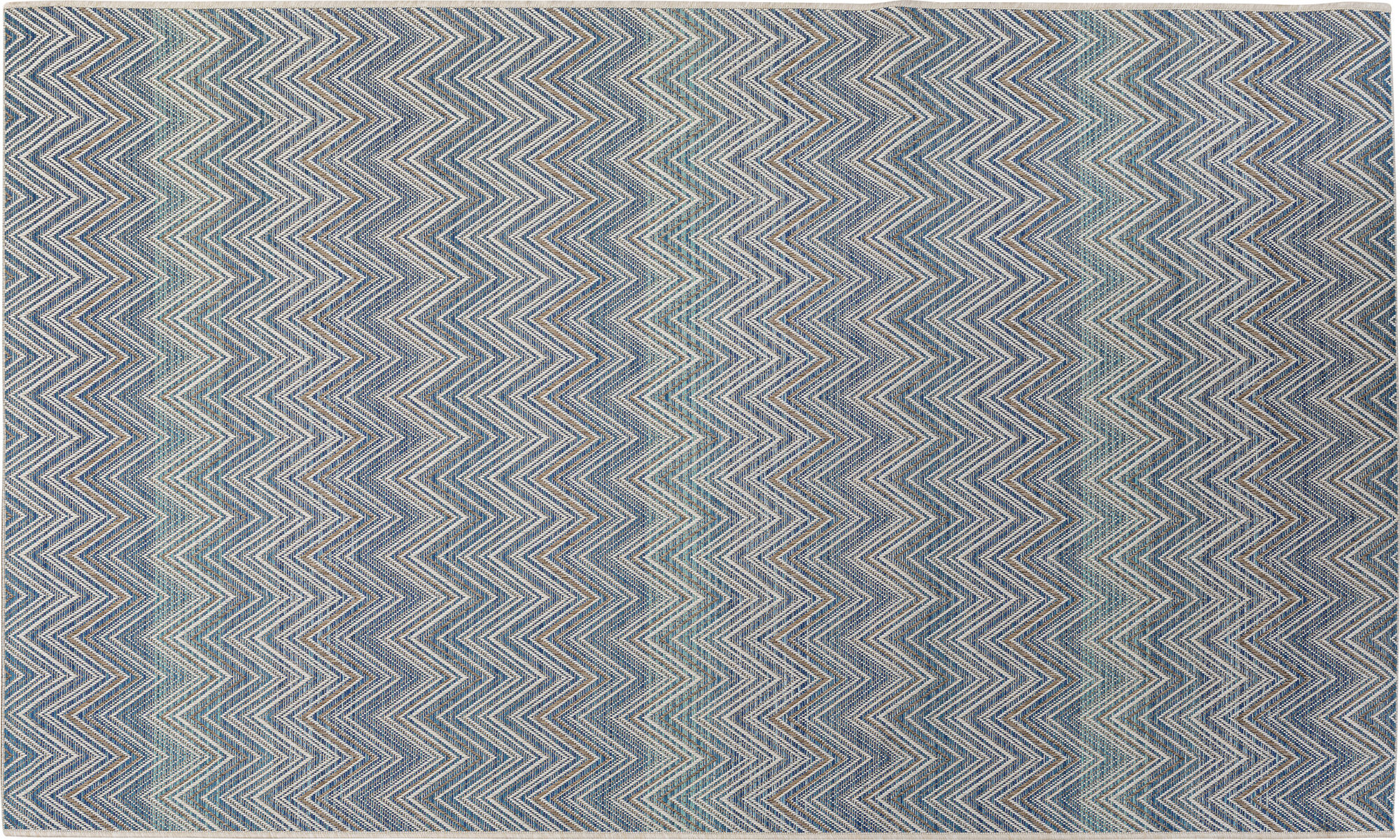 Outdoor Teppich Zigzag Blau 160x230cm – Grafik-1.