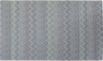 Outdoor Teppich Zigzag Blau 160x230cm – Grafik-1.