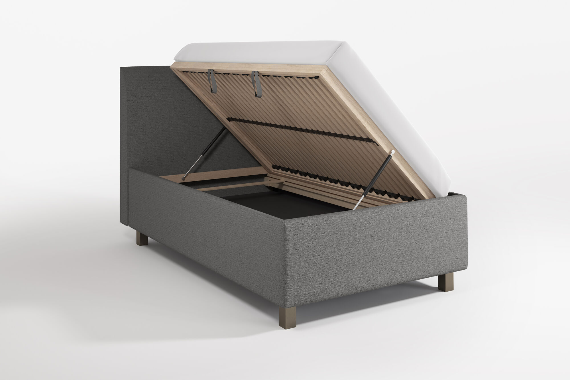 Polsterbett EVO 120x200 cm mit Stauraum – Grafik-1.