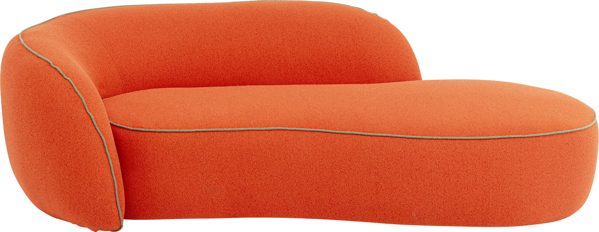 Recamiere Wonder Orange 250cm - Einzelstück – Grafik-1.