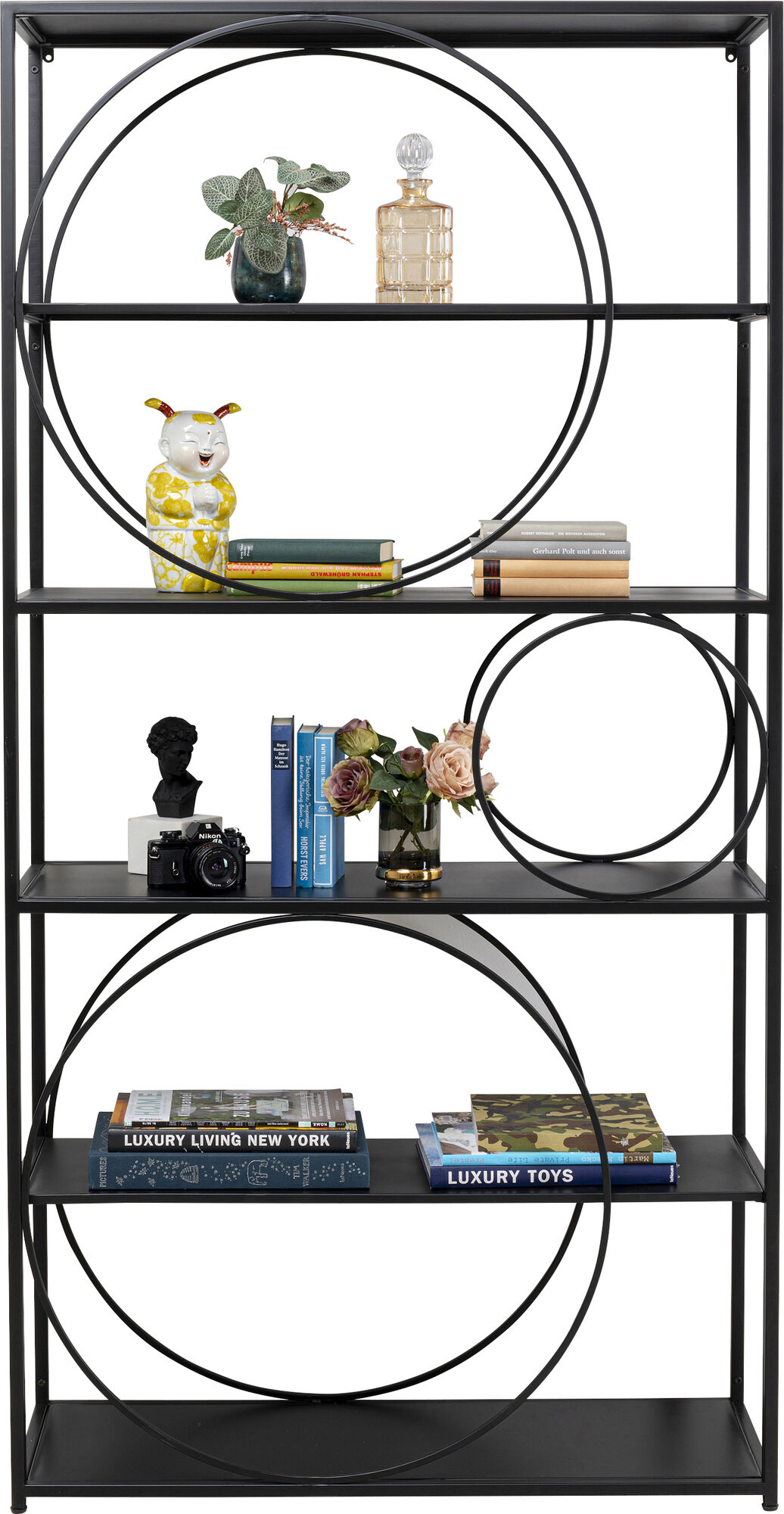 Regal Circle Schwarz 100x200cm – Grafik-1.