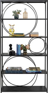 Regal Circle Schwarz 100x200cm – Grafik-1.